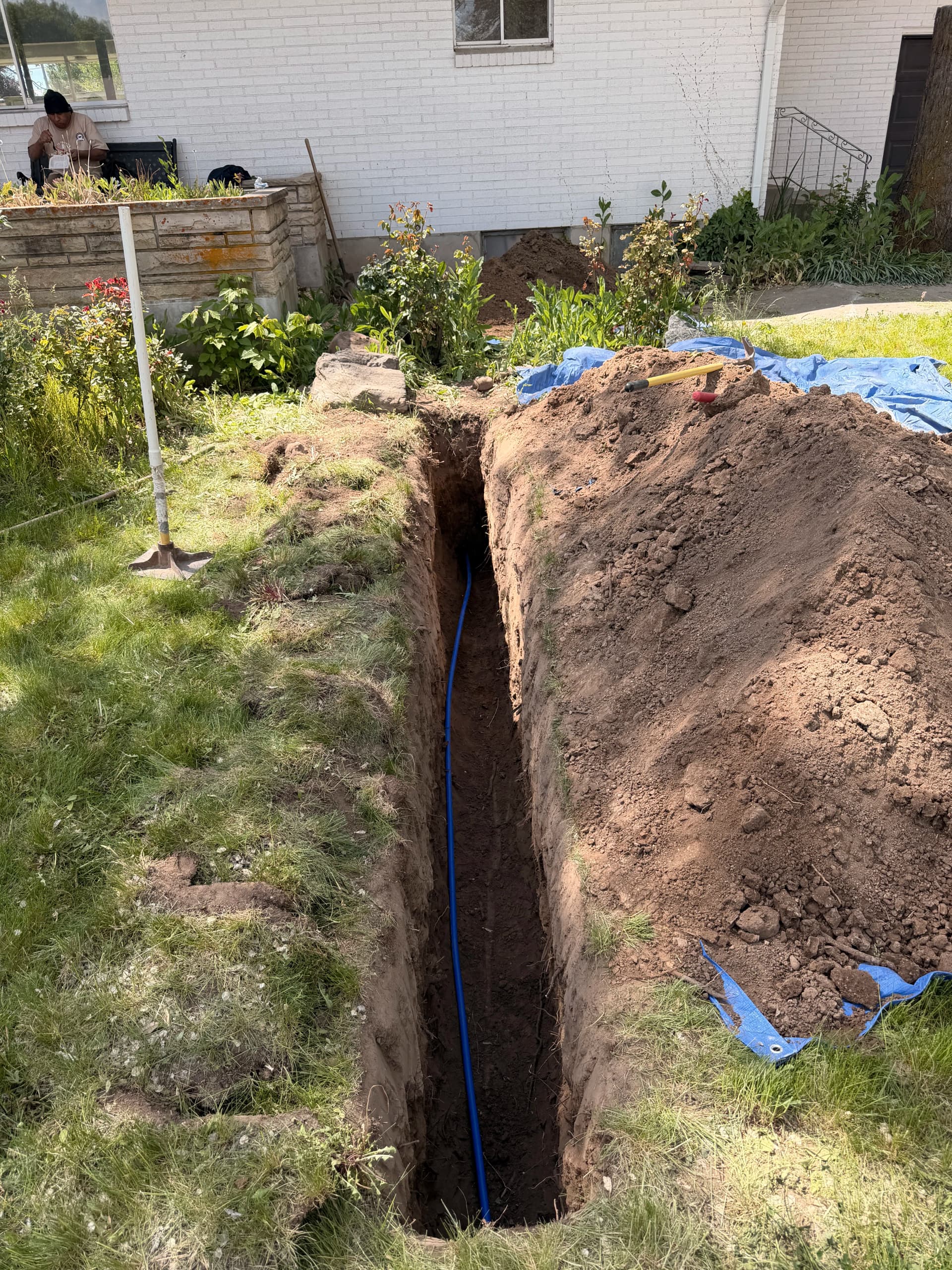 Water Main Replacement in Clinton with Copper and MDPE PEX
