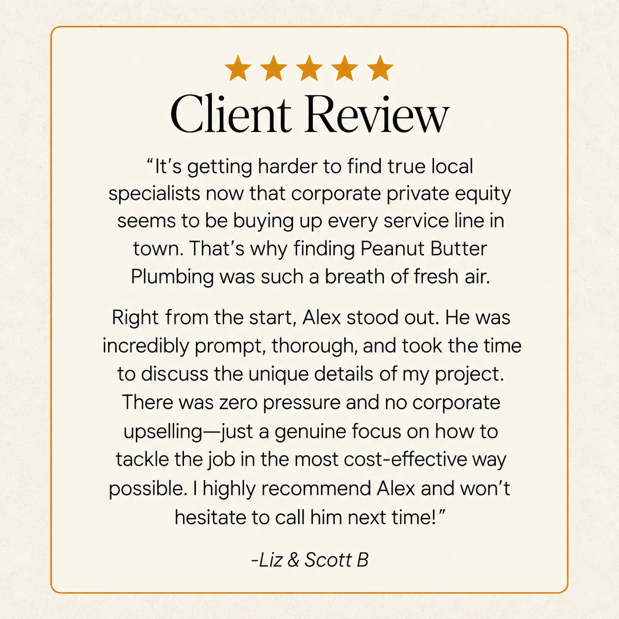 Project A 5-Star Review That Sums Up How We Work image