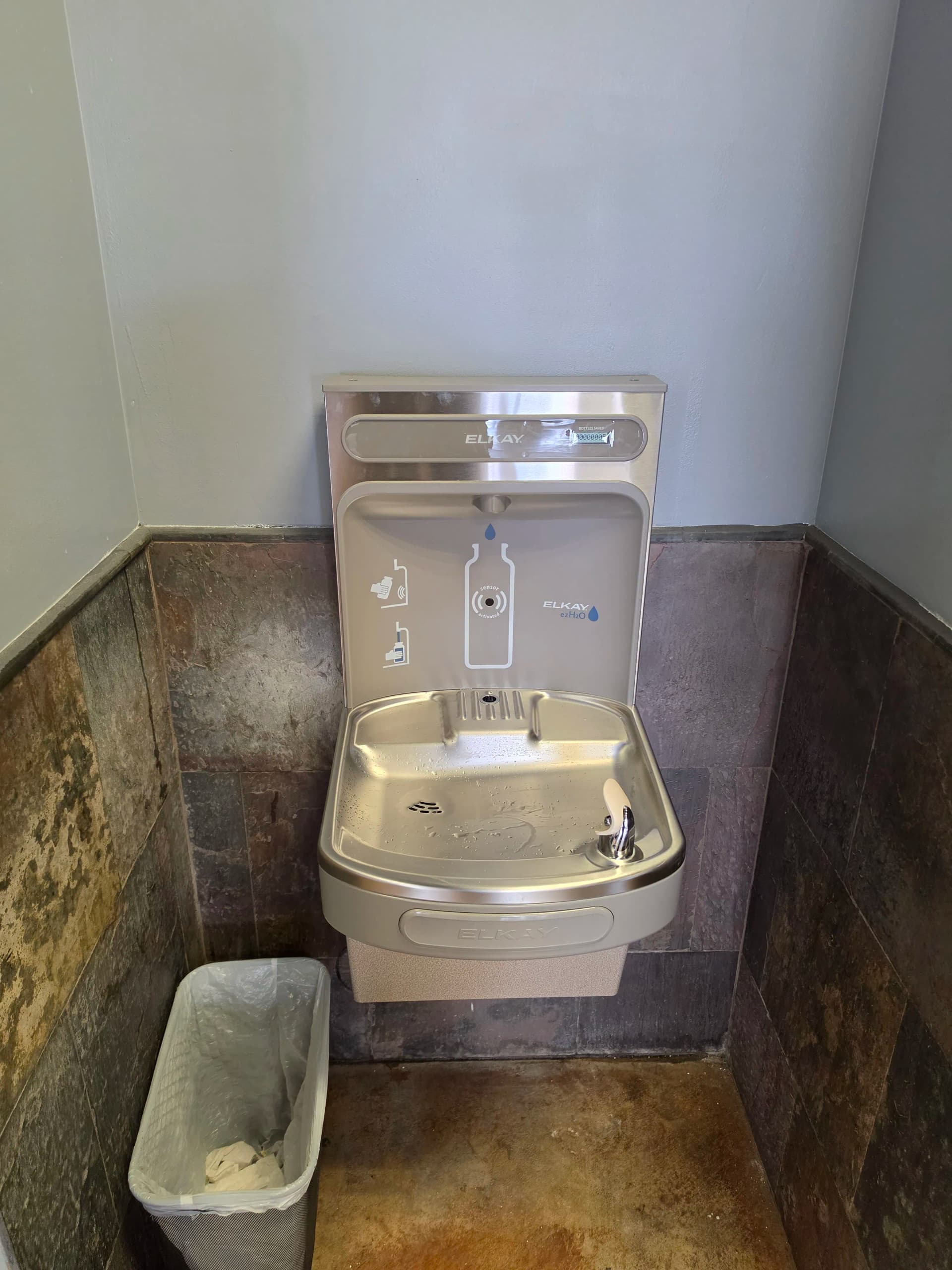 Gym Water Fountain Swap to a Chilled Bottle-Fill Station image