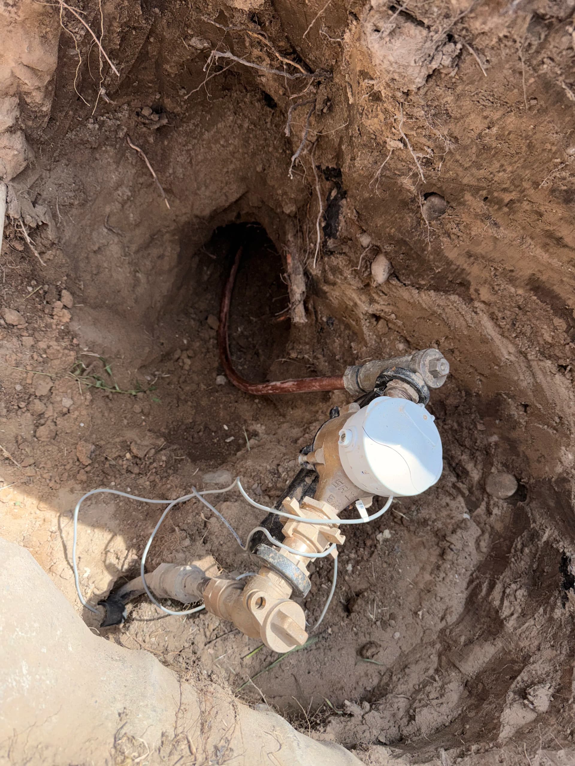 Water Main Replacement in Clinton with Copper and MDPE PEX