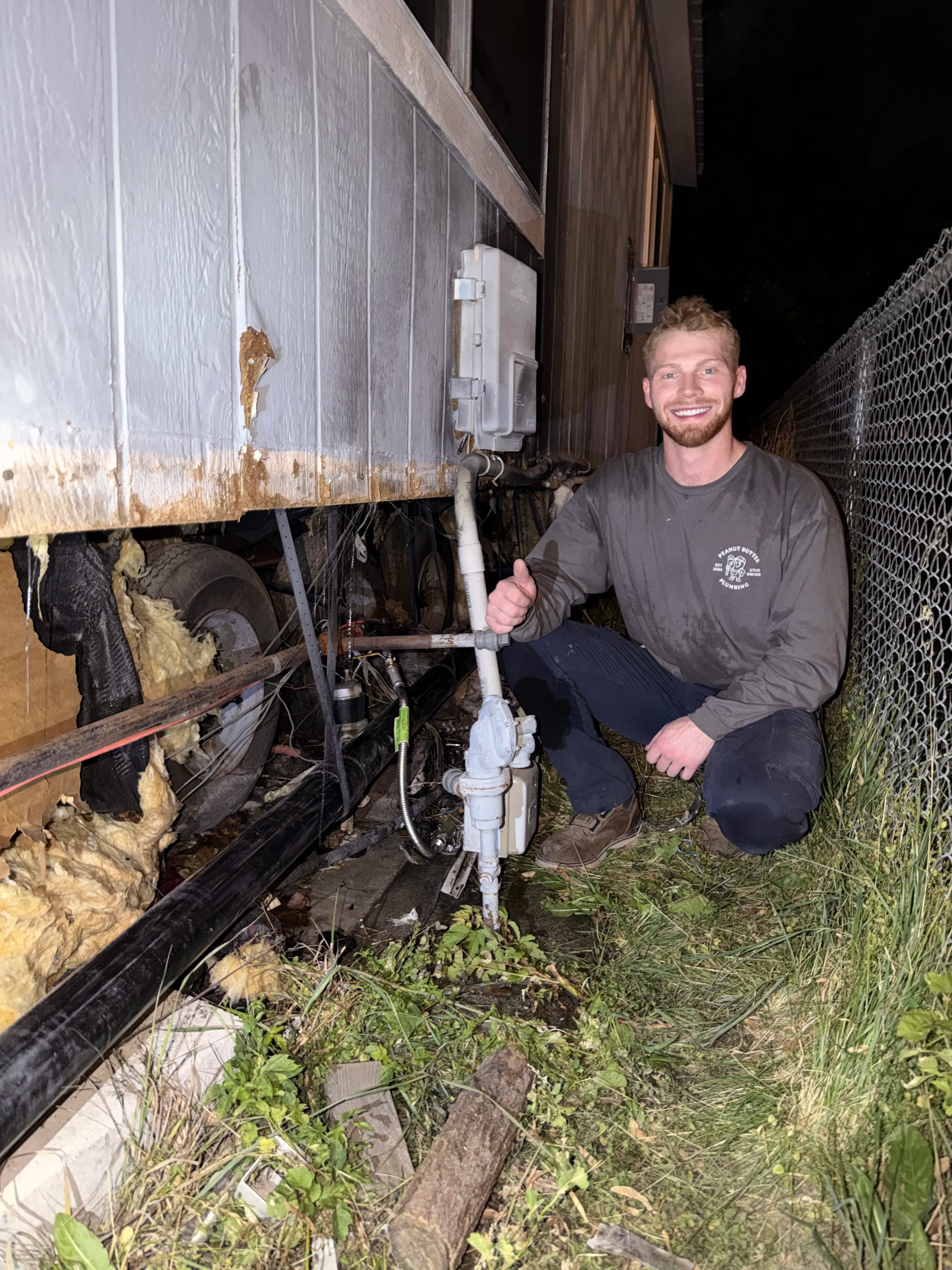 Project Sewer and Water Main Repair Under a Fire-Damaged Trailer in Salt Lake image