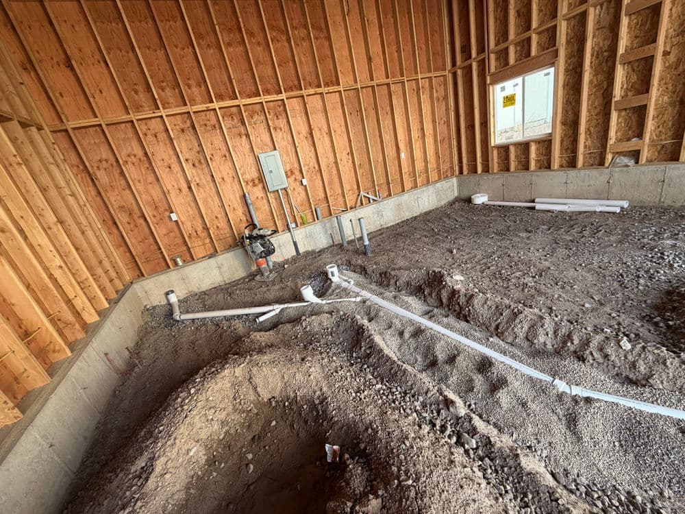 Garage Underground Plumbing Rough-In Done Right